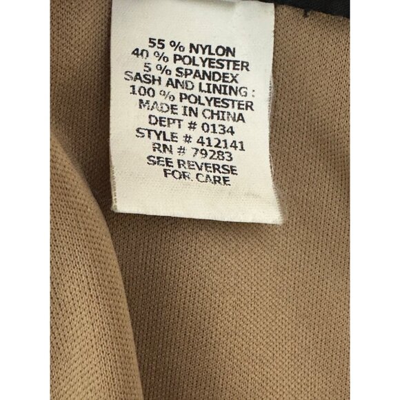 Alex Evenings Black Sparkly Scalloped Dress w/Tie Pockets Size 24W 3X Plus Size - Picture 8 of 12